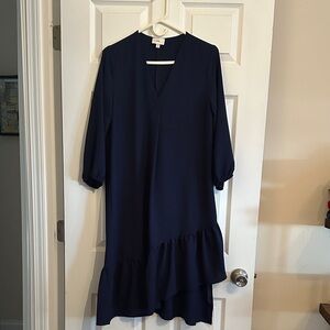 nlt asymmetrical hemline dress
